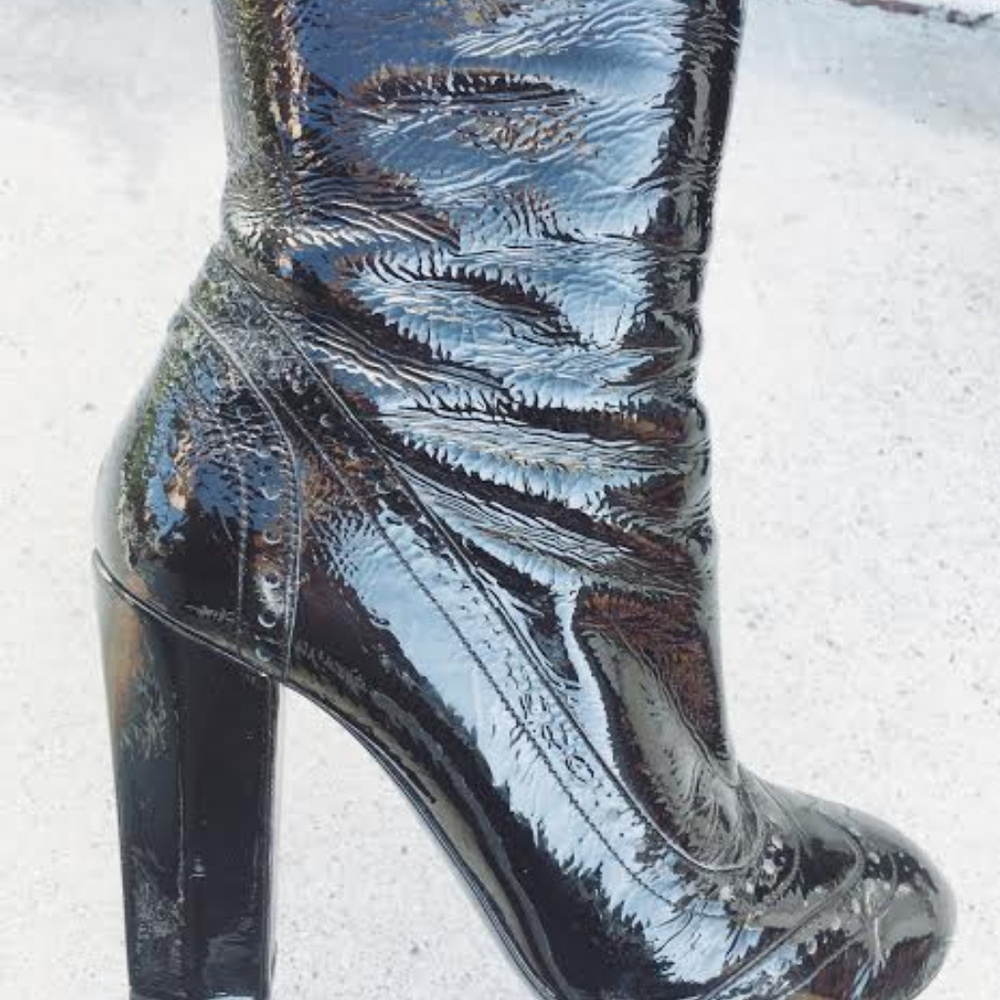 COPY - Miu Miu Patent Leather Knee Boots